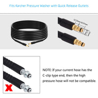 1 x RAW Customer Returns MOPEI 8 M high pressure hose for Karcher K2 to K7 from 2009 or later high pressure cleaner, Q R both ends - RRP €15.52