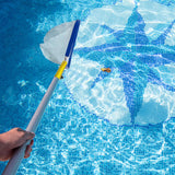 1 x RAW Customer Returns Bseical pool net, pond net fine mesh algae, professional pool net, pool net fine mesh, pool accessories pool cleaning bottom net with aluminum frame, swimming pool skimmer net - RRP €20.99