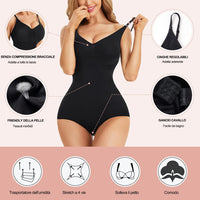 1 x RAW Customer Returns Gotoly Shapewear Bodysuit for Women Shaping Shapewear Adjustable Shoulder Strap Underwear Slimming Shaper Flat Stomach Slim Shaping Bodysuit Bustier Seamless Fajas Black XS S - RRP €27.6