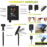 1 x RAW Customer Returns Liyade solar lamps for outdoor garden, 4 pieces 120 LED solar lights fireworks, 8 modes solar lights garden with remote control dandelion solar lamps for outdoor balcony paths lawn decoration warm white  - RRP €28.75