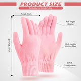 6 x Brand New SATINIOR Magic Winter Gloves Knitted Full Fingers Stretchy Knit Mittens for Sports Men Women Pink and Red  - RRP €136.8