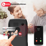 1 x RAW Customer Returns artfone senior cell phone without contract 4G Large button cell phone with SOS emergency call button Pensioner cell phone large buttons C1 Simple button cell phone with USB-C and 1800 mAh battery Long standby time T9 RRP €44.99