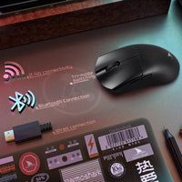 1 x RAW Customer Returns Darmoshark M3 Wireless Gaming Mouse, Tri-Mode 2.4G USB-C Bluetooth Mouse up to 26000DPI, PAW3395 Optical Sensor, Lightweight 58g, 8 Programmable Buttons, 500 mAh Battery Life, Computer Mouse for - RRP €55.45