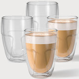 1 x RAW Customer Returns Latte Macchiato glasses double-walled set of 4 250ml - Dishwasher-safe thermal glasses double-walled glasses made of borosilicate glass - Double-walled coffee glasses cappuccino glasses double-walled tea glasses set - RRP €25.84