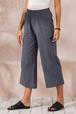 1 x RAW Customer Returns Ecupper Capris Pants Women Summer Plus Size Cotton Casual Pants - RRP €32.99