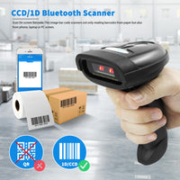 1 x RAW Customer Returns NETUM NT-1228BC Bluetooth CCD Barcode Scanner Handheld USB Wireless 1D CCD Barcode Imager for Mobile Payment Computer Screen Payment Compatible with iOS and Android - RRP €38.99