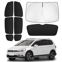 1 x RAW Customer Returns ZATOOTO Car Sun Shade Replacement for VW Touran 2016-2024, Privacy Screen Window Darkening, Sun Protection Side Window Windscreen Rear Window, UV Protection - RRP €70.58