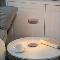 1 x RAW Customer Returns Palmina 901, Led Desk Lamp 4400mah, IP54 Protection Rechargeable Led Lamp, Rechargeable Led Portable Lamp for Indoor Outdoor Use Suitable for Dinner, Reading, Bedroom, Garden and Much More Pink - RRP €39.99