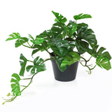 1 x RAW Customer Returns Artificial Plant Monstera 26.6cm, Artificial Monstera Plants Decoration in Pot, Plastic Artificial Hanging Plants Decoration Modern Outdoor for Home Office Living Room Bedroom Bathroom Kitchen Decoration - RRP €20.15