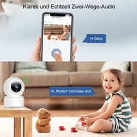 1 x RAW Customer Returns GT HITGX 2K HD baby monitor with camera WiFi surveillance camera indoor video surveillance alarm system house security camera monitoring pet camera with app 2-way audio motion detector night vision camera - RRP €20.16