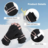 1 x Brand New Toyosport Winter Ski Snowboard Gloves Snow Gloves Waterproof Thermal Gloves Windproof Winter Gloves for Women Men Skiing Walking Cycling - RRP €30.0