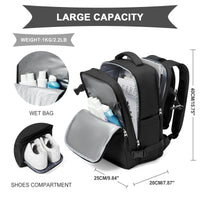 1 x RAW Customer Returns SZLX Ryanair hand luggage 40x20x25 backpack hand luggage airplane Easyjet hand luggage backpack waterproof laptop business men s large travel backpack women s travel backpack with shoe compartment - RRP €39.99