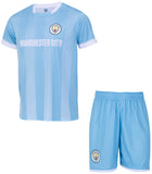 1 x RAW Customer Returns Manchester City Kids Official Collection Blue Jersey 128 - RRP €38.34