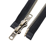 2 x Brand New Sawoake 8 41cm Two Way Separating Jacket Zippers for Sewing Coats Jacket Zipper Black Molded Plastic Zippers Bulk Tailor DIY Sewing Tools for Garment - RRP €40.8