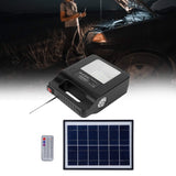 1 x RAW Customer Returns Solar Generator Portable Power Station Portable Battery Generator with FM Speaker USB Charger Solar Panel Bulb for Outdoor Camping Travel Emergency - RRP €79.31