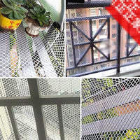 1 x RAW Customer Returns Protective net plastic net, safe home outdoor stairs balcony children pet cat dog fall protection net technical data grid spacing 0.8 cm color white 0.5mx4m  - RRP €29.27