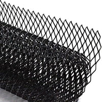 1 x RAW Customer Returns Aluminum Mesh Grille, 100x33cm, 3x6mm hole racing grille for bumper, waterproof and corrosion-resistant black  - RRP €23.18