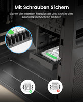 1 x RAW Customer Returns ORICO 2.5 to 3.5 internal hard drive adapter converter mounting frame, removable frame, for 2.5 inch SATA HDD or SSD of 7 9.5 12.5 mm, no cable required 1125SS 1 piece  - RRP €10.07