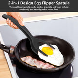 13 x Brand New Egg Spatula Made of Silicone 2 in 1 Grip Non-Stick Turner Spatula, 2 Pieces Non-Stick Flipper Egg Turner with Food Clip, Fried Eggs Flipper Spatula Silicone Omelette Spatula for Kitchen Fried - RRP €112.58