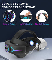 1 x RAW Customer Returns Nalezuns VR glasses VR headset pc, 8000mAh battery 3D VR glasses 110 FOV accessories PC, headset with LED backlight, adjustable VR strap cushion glasses for more comfort for films and games - RRP €20.16