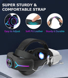 1 x RAW Customer Returns Nalezuns VR glasses VR headset pc, 8000mAh battery 3D VR glasses 110 FOV accessories PC, headset with LED backlight, adjustable VR strap cushion glasses for more comfort for films and games - RRP €20.16