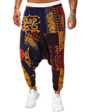 1 x RAW Customer Returns YAOBAOLE Baggy Pants Men Harem Pants Men Long Yoga Men Harem Pants Baggy Men Harem Pants with Printed Black XL - RRP €26.95