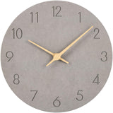 1 x RAW Customer Returns Warminn MDF Wooden Wall Clock Without Ticking Noise Silent Modern 30cm Quartz Large Battery Operated Wall Clock Easy to Read for Room Home Kitchen Bedroom Office School Gray  - RRP €26.17