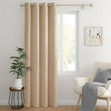 1 x RAW Customer Returns MIULEE Opaque Curtains with Eyelets Beautiful Soft Blackout Curtains for Darkening Rooms Curtains Darkening Bedroom Living Room Thermal Curtain Cold Protection Beige 140X225 cm 1 Piece  - RRP €26.28