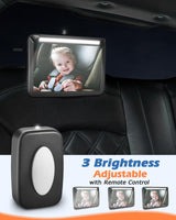 1 x RAW Customer Returns Zacro Rear Seat Mirror for Baby, 3 Brightness Baby Rear View Car Mirror with Remote Control, 360 Rotatable Rear Facing Baby Mirror Rearview Mirror with Dual Strap and Buckles, Convex Mirror - RRP €26.51