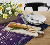 1 x RAW Customer Returns Artoid Fashion Purple Tarot Astrology Table Linen, Seasonal Kitchen Table Decoration Indoor Holiday Party Decor 85x85 cm - RRP €20.4