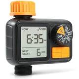 1 x RAW Customer Returns Kazeila Irrigation Computer, Timer Garden Irrigation Automatic Irrigation Manual Irrigation IPX5 Waterproof LCD Display Rain Delay Child Lock - RRP €20.23