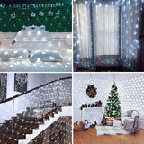 1 x RAW Customer Returns Joysing outdoor net lights 3M x 2M 204 LED fairy lights net with plug, 8 modes fairy lights net waterproof light curtain for room wall wedding fence bushes garden decoration - cold white - RRP €24.99