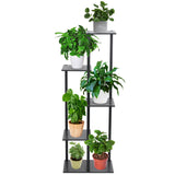 1 x Brand New bimiti flower stand plant stand 5-tier flower stand plant shelves plant stairs, plant stand height 105 cm, flower shelf for room corner, living room, indoor garden balcony decoration black  - RRP €36.29