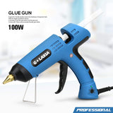 1 x RAW Customer Returns LAXIA 100W hot glue gun, for DIY arts, crafts and quick industrial repairs, glue gun including 10 glue sticks - RRP €9.98