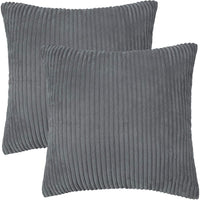 1 x Brand New PiccoCasa cushion cover decoration 2 decorative cushion covers velvet cushion cover decorative cushion covers for sofa cushions decorative cushions couch cushions dark grey 50 x 50 cm - RRP €16.99