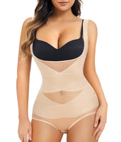 1 x RAW Customer Returns Junlan Body Shapewear - Women s Tummy Shaping Bodysuit, Beige, XXL - RRP €24.0