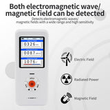 1 x RAW Customer Returns CHNADKS EMF Meter, EF MF RF Meter, Rechargeable Electromagnetic Radiation Detector, Digital Graphic EMF Radiation Meter, Electrosmog Meter for Home, Indoor and Outdoor Use - RRP €33.41