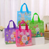 1 x Brand New Pack of 8 Easter egg hunt bags with handles, Easter bags for filling, reusable Easter gift bags, Easter bags, multifunctional Easter bags, gift bags, presents, party accessories - RRP €14.11