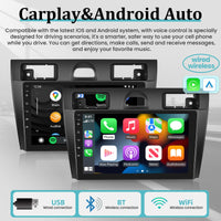 1 x RAW Customer Returns Android Car Radio for Ford Fiesta Mk5 2002-2008 with Wireless Apple Carplay and Android Auto, DSP 36EQ Multiple UI Themes GPS WiFi - 9 Inch Touchscreen AHD Rear View Camera - RRP €180.38