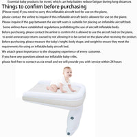 1 x RAW Customer Returns JANTEELGO Inflatable Airplane Bed for Toddler Travel Baby Travel Airplane Bed Inflatable Toddler Travel Bed Infant Airplane Bed Fits Most Economy - RRP €47.39