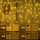 1 x RAW Customer Returns Outdoor String Lights, 352 LED 10m 11 Modes Indoor String Lights, IP44 Outdoor String Lights for Garden Christmas Decoration Balcony Terrace Party Deco Decoration 10m 352leds  - RRP €31.99