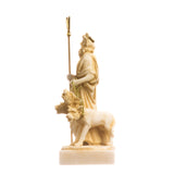 1 x RAW Customer Returns BeautifulGreekStatues Pluto Hades Lord of the Underworld Greek Statue Dead Figure Museum Gold 14 cm - RRP €39.06