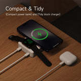 1 x RAW Customer Returns ISDT PB50DW 15000mAh Power Bank for MagSafe Wireless Charger, Magnetic Duo Charger, Fast Wireless Charging, Compatible with iPhone 15 Pro Max Plus 14 13 Series, AirPods 3 2 Pro, iWatch - RRP €59.9