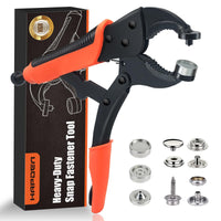 1 x RAW Customer Returns Snap Fastener Set With Pliers, Adjustable Snap Fastener Setter Tool, Includes 40 Sets 15mm Snap Fasteners For Boat Covers, Repairing Canvas, Sewing, Tarpaulins, Replacing Metal Fasteners - RRP €35.99