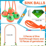 7 x Brand New Diving Toy for Kids, Swimming Toy, Diving Set for Kids, Outdoor Pool Toy, Summer Toy for Diving, Pool Parties, Gift for Kids - RRP €142.8