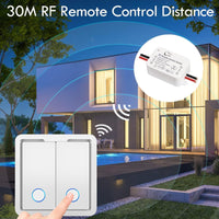 1 x RAW Customer Returns eMylo 1 channel RF 433 MHz wireless switch 230V, AC 110V 120V 220V 230V 240V light switch with 2 transmitters, wireless RF relay module for home use - RRP €17.64