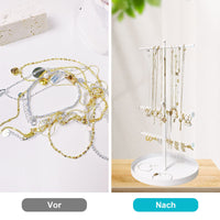 1 x Brand New T-Shaped Jewelry Rack, Jewelry Organizer Display Stand, Earring Display Stand, Jewelery Organizer, Jewelry Display Stand, Earring Holder, Necklaces, Bracelets, Rings - RRP €22.8