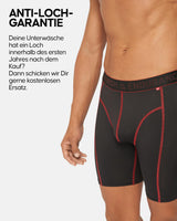 1 x RAW Customer Returns DANISH ENDURANCE 3-pack sports boxer shorts, odorless, breathable, sports underwear, for men, multicolored 1x black, 1x black red, 1x green with long leg XL - RRP €34.95