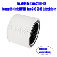 1 x RAW Customer Returns Replacement filter for LEVOIT Core 200 200S Core 200S-RF 3-in-1 HEPA filter compatible with LEVOIT Core 200 200S air purifier -2 pieces, white - RRP €35.28