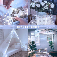 1 x RAW Customer Returns LED Copper Wire Fairy Lights 100M 1000 LEDs, Christmas Lights Waterproof with 8 Modes Outdoor Decorations for Rooms, Indoors, Christmas, Trees, Garden, Party, Wedding, Holiday DIY Decoration, Cold White - RRP €53.1